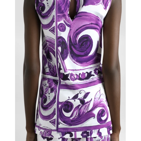 Dolce & Gabbana Majolica-print top, view 5