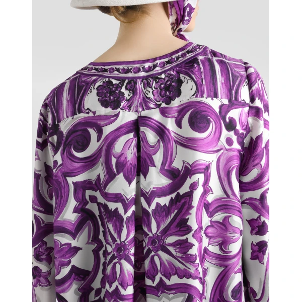 Dolce & Gabbana Majolica-print twill dress, view 5