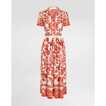 Dolce & Gabbana Majolica-print twill dress