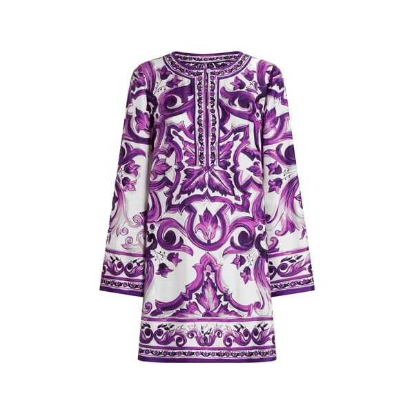 Dolce & Gabbana Majolica-print twill dress