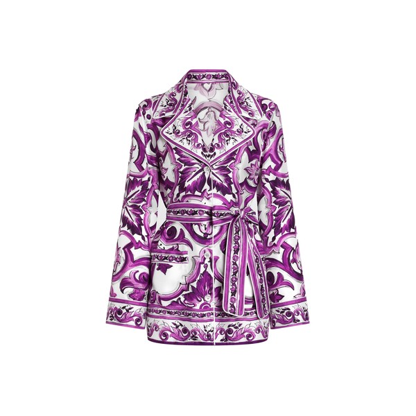 Dolce & Gabbana Majolica-print twill shirt