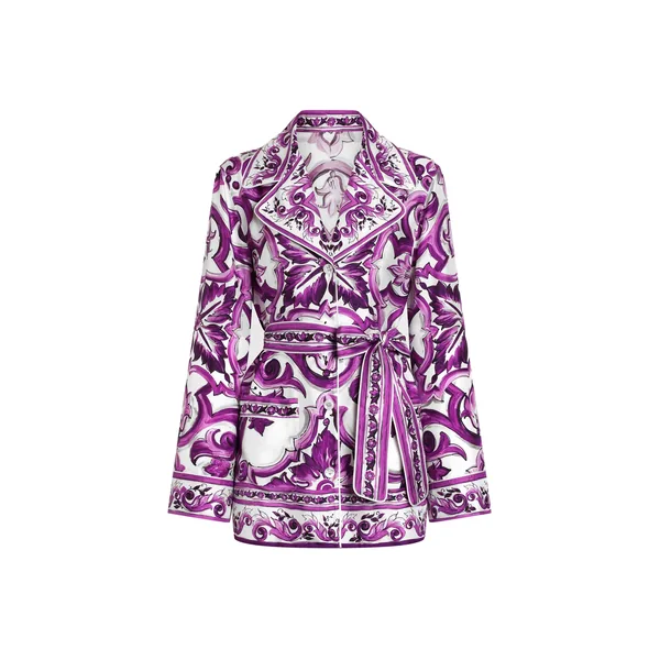 Dolce & Gabbana Majolica-print twill shirt