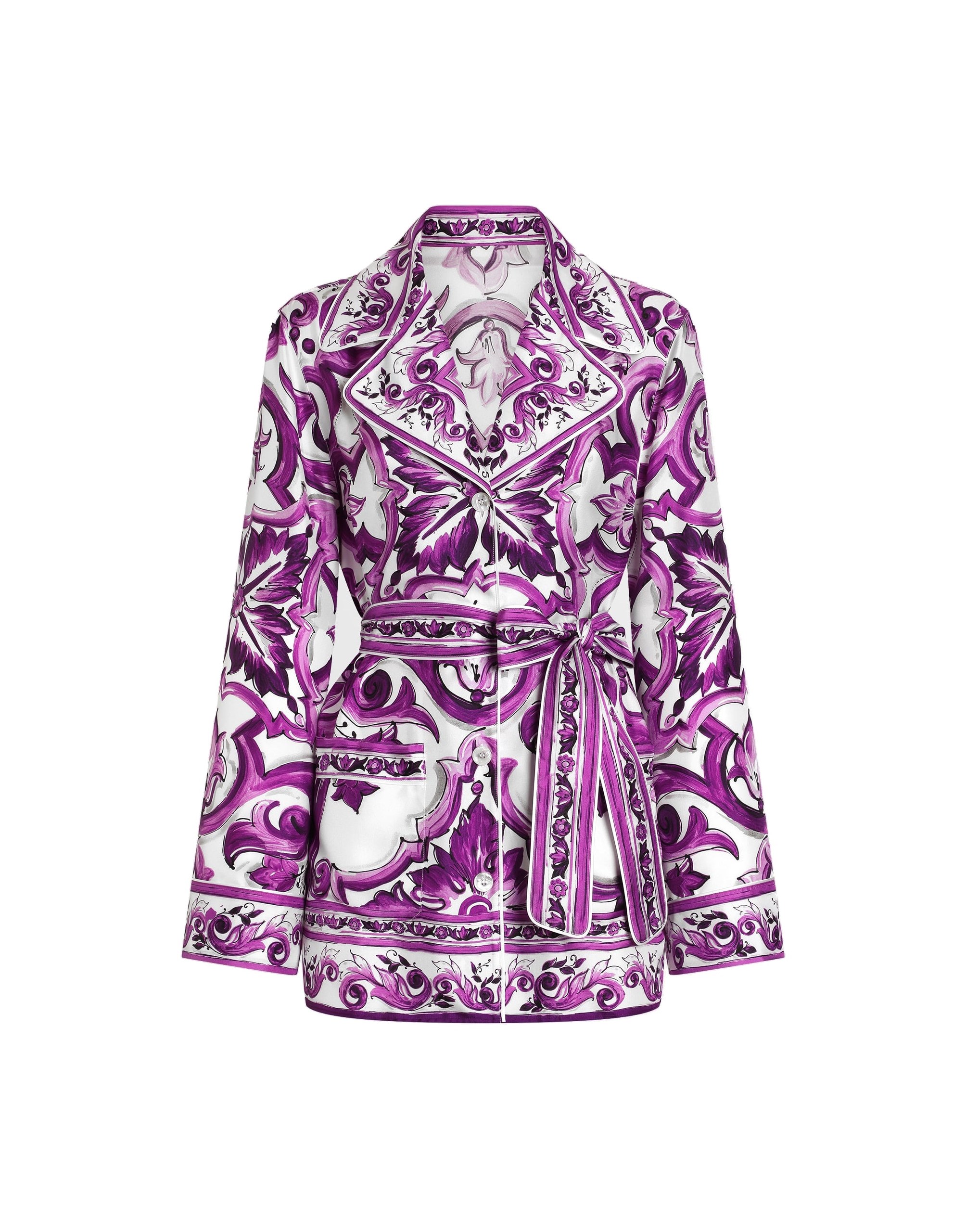 Dolce & Gabbana Majolica-print twill shirt