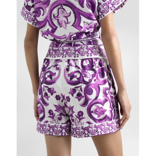 Dolce & Gabbana Majolica-print twill shorts, view 5