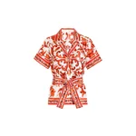Dolce & Gabbana Majolica-print vanity silk shirt