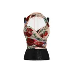 Dolce & Gabbana Marquisette and chiffon corset top with floral print
