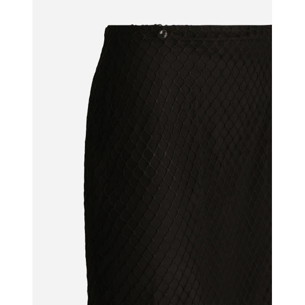 Dolce & Gabbana Mesh calf-length pencil skirt, view 6