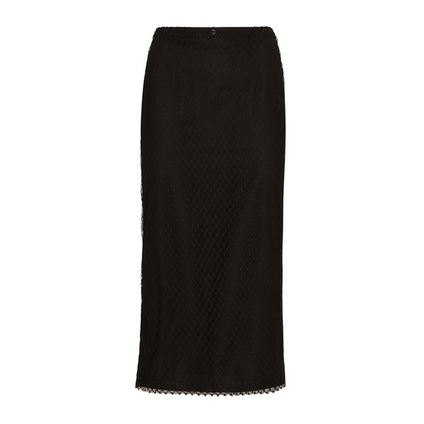 Dolce & Gabbana Mesh calf-length pencil skirt