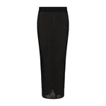 Dolce & Gabbana Mesh-stitch pencil skirt with jacquard DG logo