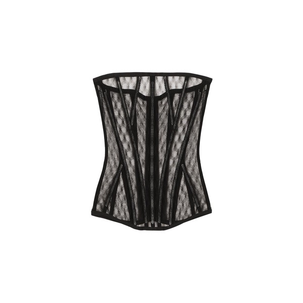 Dolce & Gabbana Mesh tulle corset Top