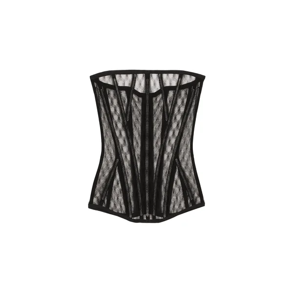 Dolce & Gabbana Mesh tulle corset Top