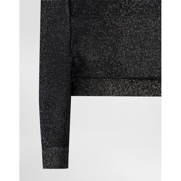 Dolce & Gabbana Metallic viscose pullover Knit, view 3