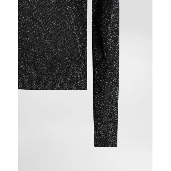 Dolce & Gabbana Metallic viscose pullover Knit, view 3