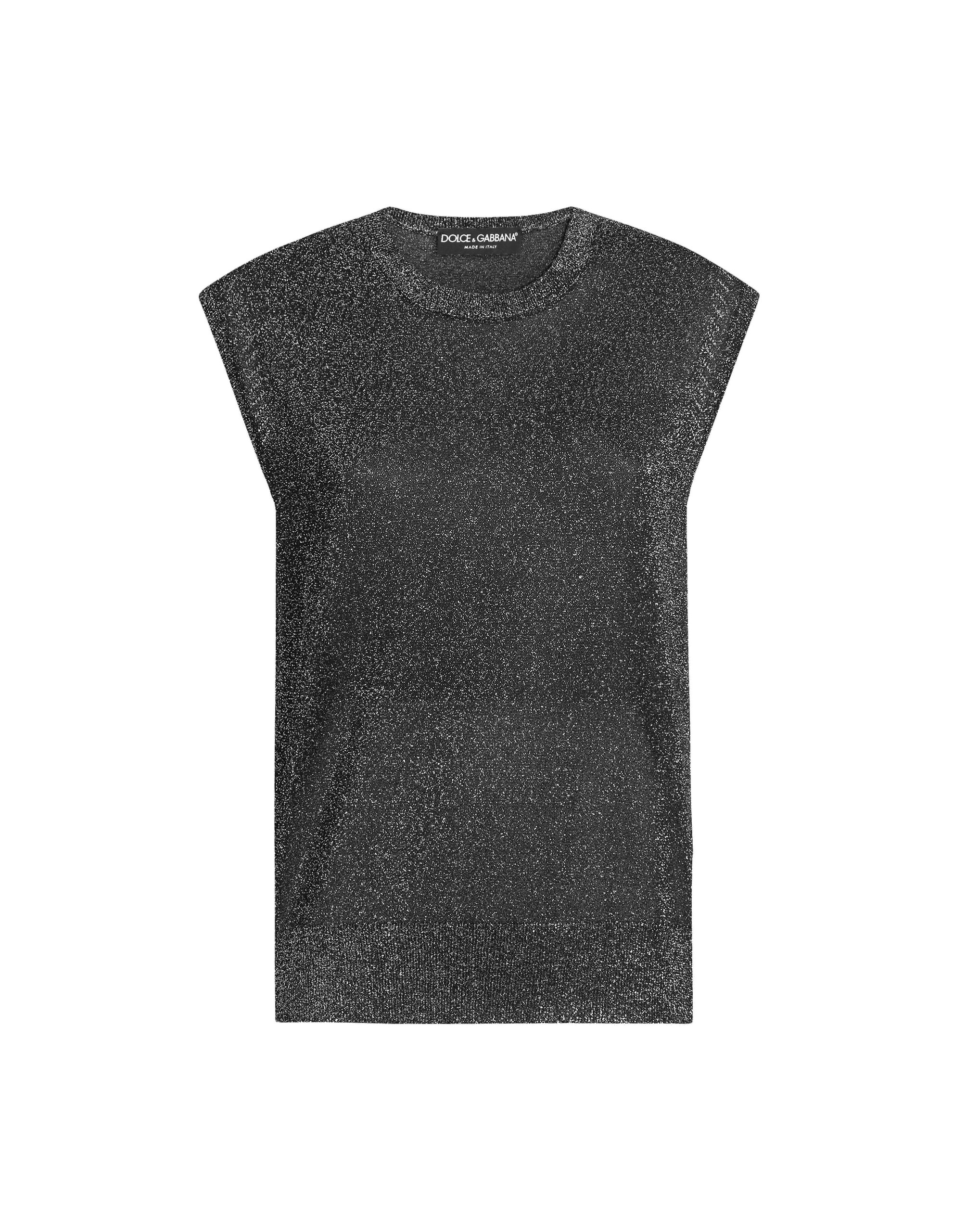 Dolce & Gabbana Metallic viscose tank top