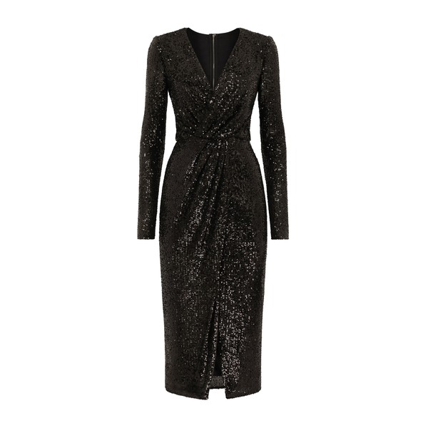 Dolce & Gabbana Micro-sequined calf-length dress