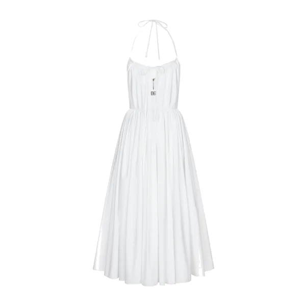 Dolce & Gabbana Midi cotton dress with circle skirt