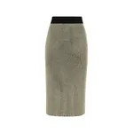 Dolce & Gabbana Midi pencil skirt in crystal mesh