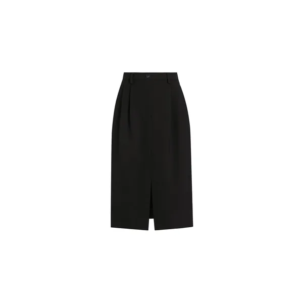 Dolce & Gabbana Midi skirt in double wool crêpe