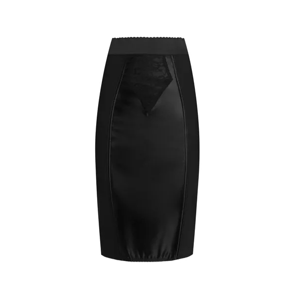 Dolce & Gabbana Midi skirt in powernet and satin
