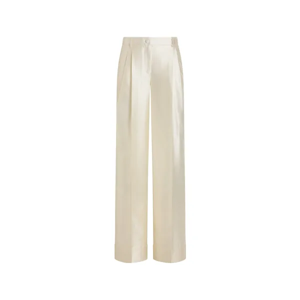 Mikado silk trousers