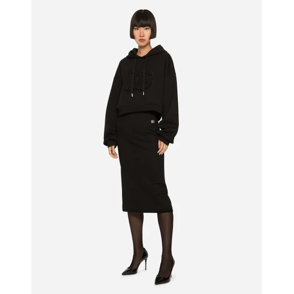 Dolce & Gabbana Milano rib midi skirt, view 2