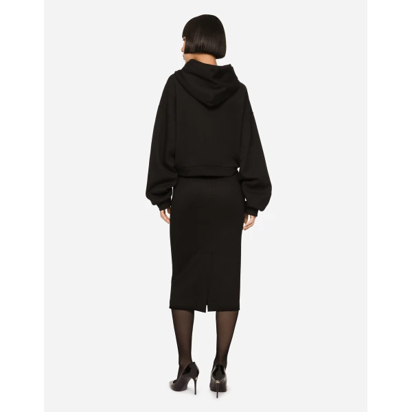 Dolce & Gabbana Milano rib midi skirt, view 3
