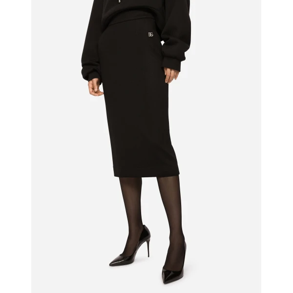 Dolce & Gabbana Milano rib midi skirt, view 4