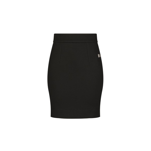 Dolce & Gabbana Milano rib miniskirt with DG logo Skirt