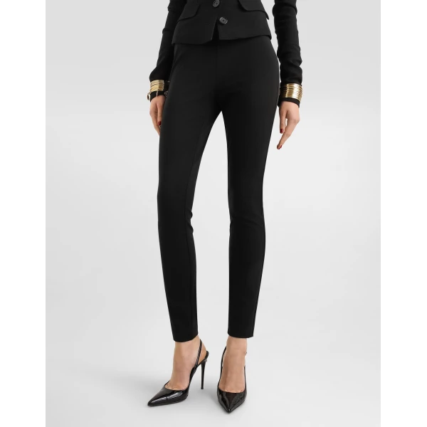 Dolce & Gabbana Milano stitch jersey leggings, view 4