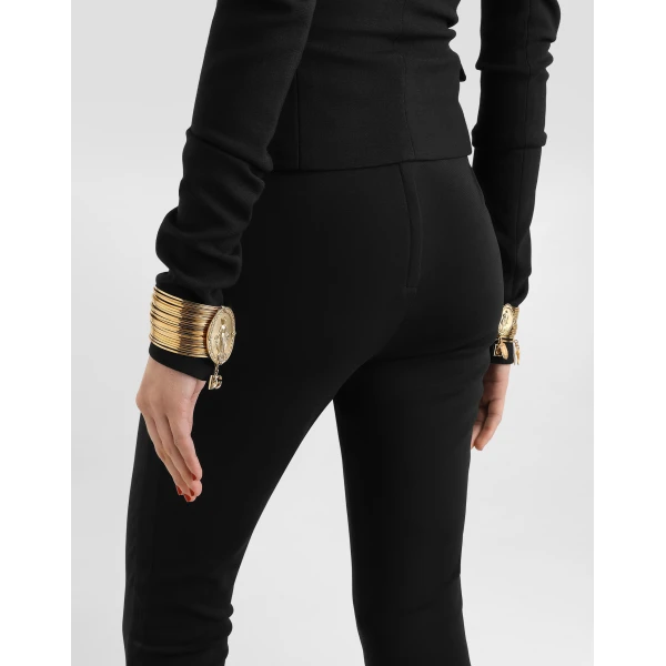 Dolce & Gabbana Milano stitch jersey leggings, view 5