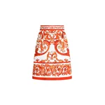 Dolce & Gabbana Miniskirt in majolica-print mat Skirt