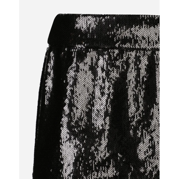 Dolce & Gabbana Miniskirt with micro-sequin embellishment Skirt, view 5