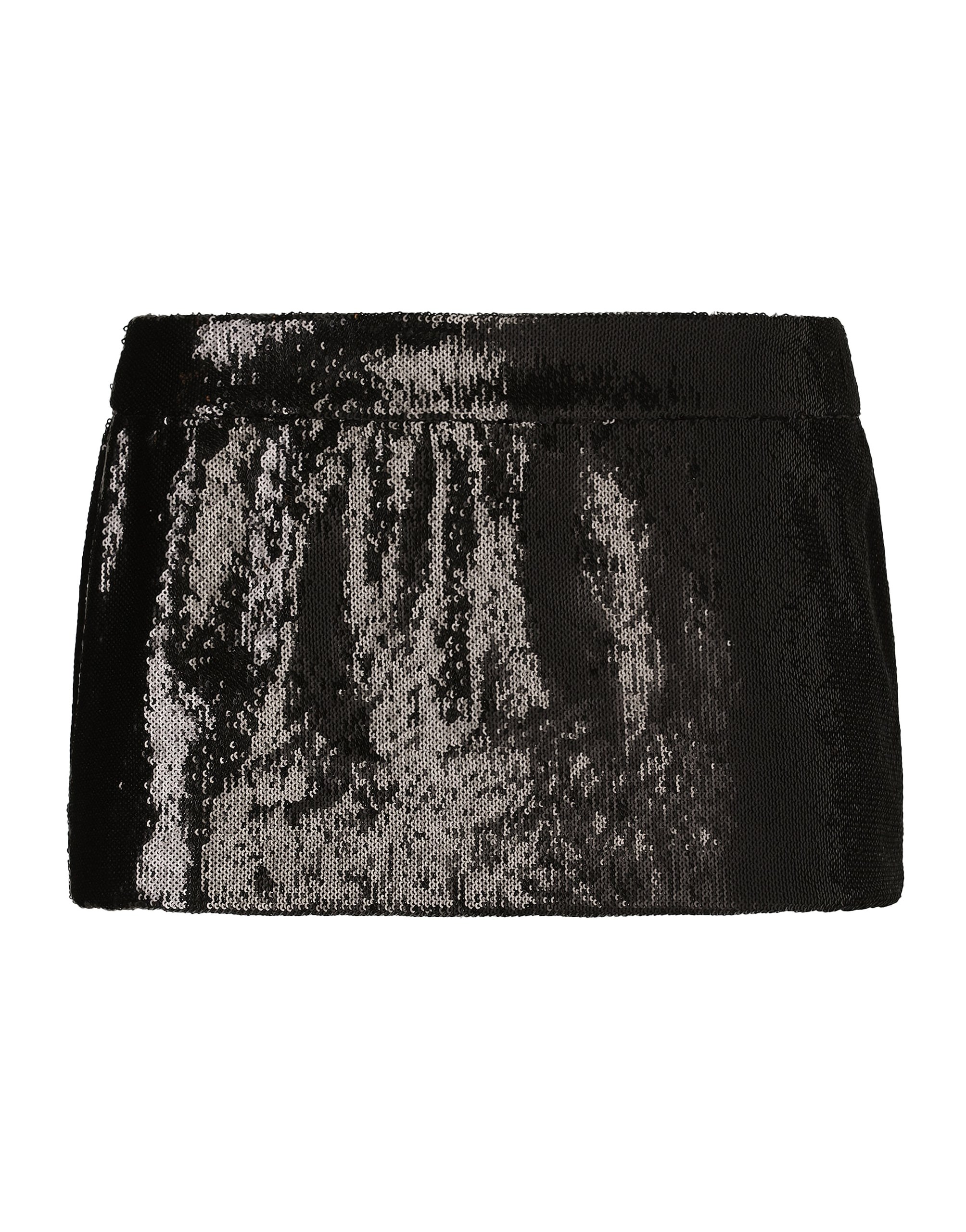 Dolce & Gabbana Miniskirt with micro-sequin embellishment