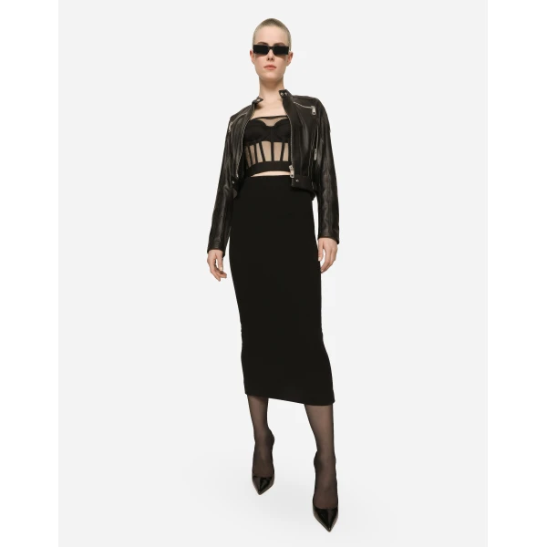 Dolce & Gabbana Nappa leather biker jacket, view 2