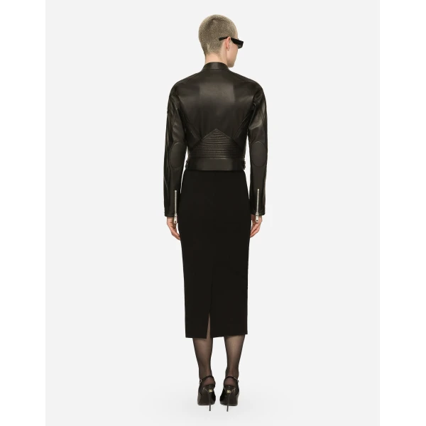 Dolce & Gabbana Nappa leather biker jacket, view 3