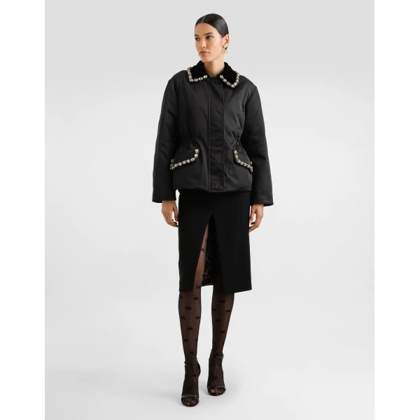 Dolce & Gabbana Nylon jacket with embossed logo, view 2