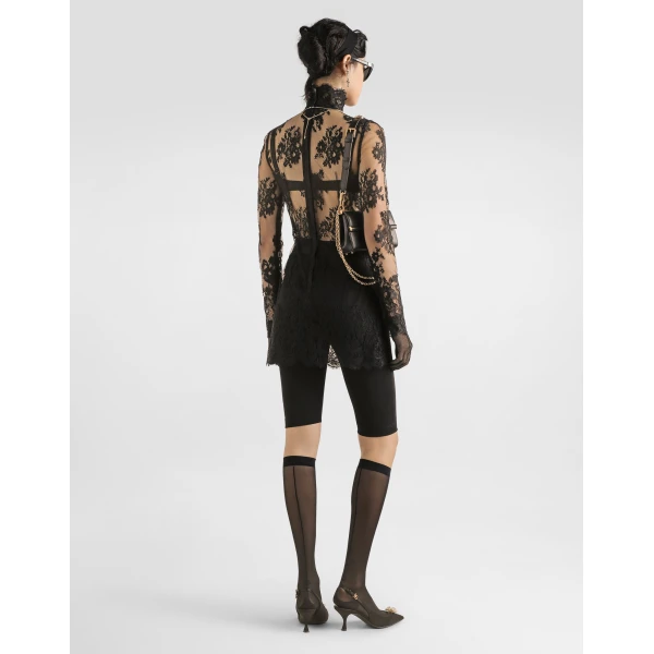 Dolce & Gabbana One-piece cordonetto lace dress, view 3