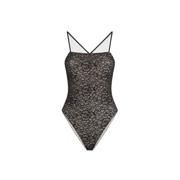 Dolce & Gabbana One-piece lace swimsuit