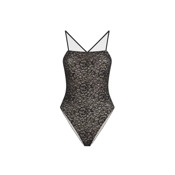Dolce & Gabbana One-piece lace swimsuit