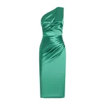 Dolce & Gabbana One-shoulder stretch satin dress