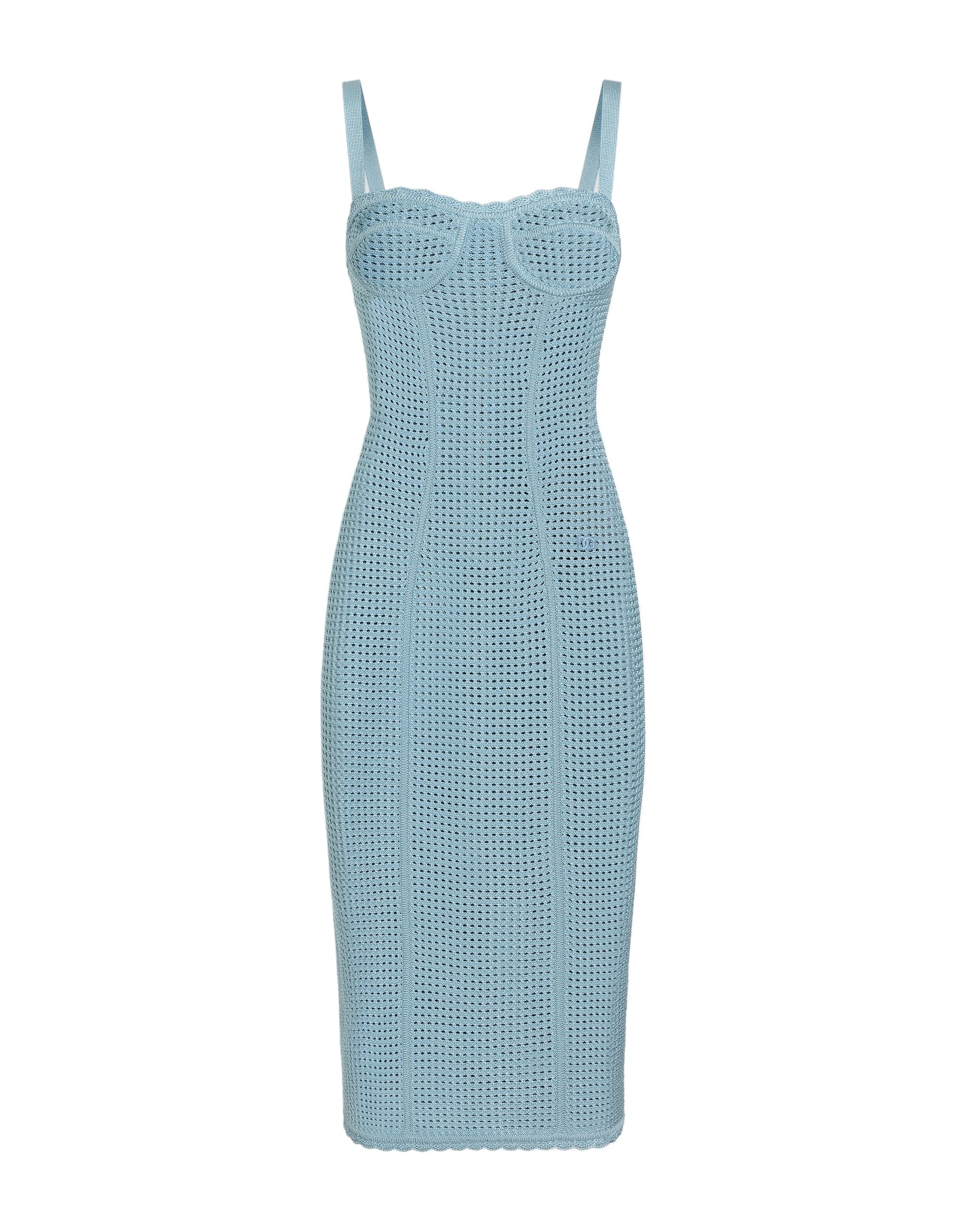 Dolce & Gabbana Openwork knit bustier dress