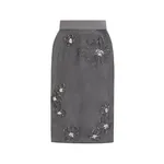 Dolce & Gabbana Organza midi skirt with flower embroidery