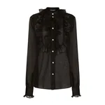 Dolce & Gabbana Organza shirt with shirt front and ruffles
