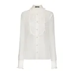 Dolce & Gabbana Organza shirt with shirt front and ruffles