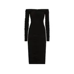 Dolce & Gabbana Organzine draped calf-length dress