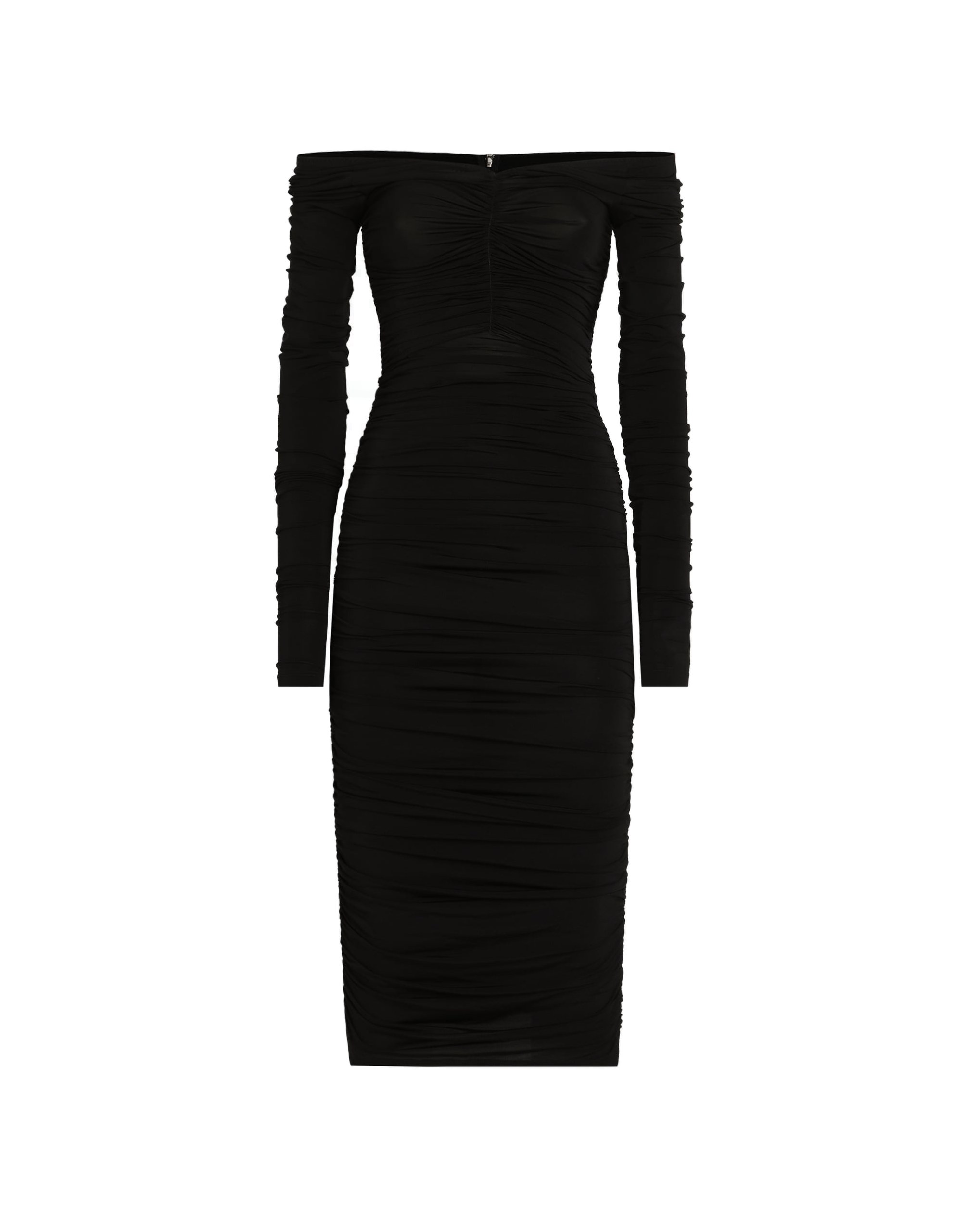 Dolce & Gabbana Organzine draped calf-length dress
