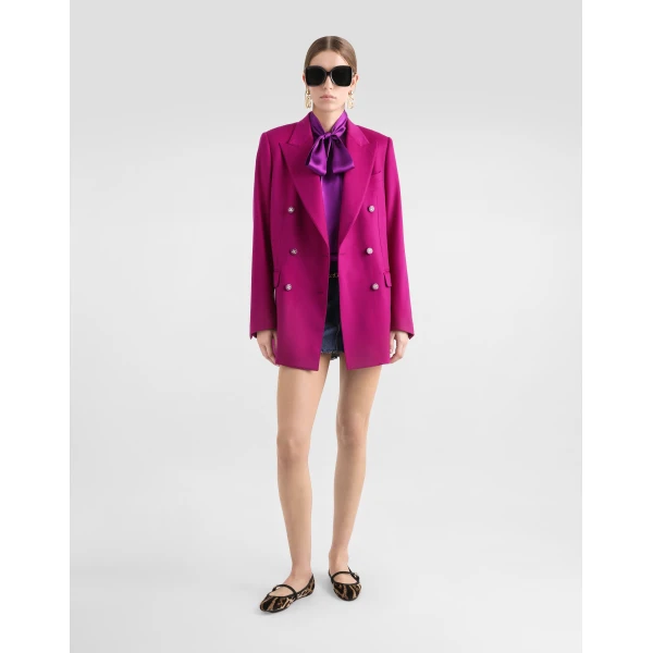 Dolce & Gabbana Oversize double-breasted cashmere jacket, view 2