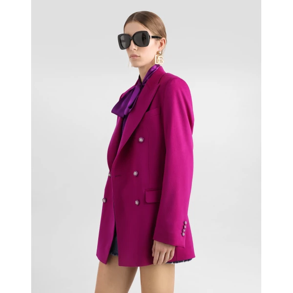 Dolce & Gabbana Oversize double-breasted cashmere jacket, view 4