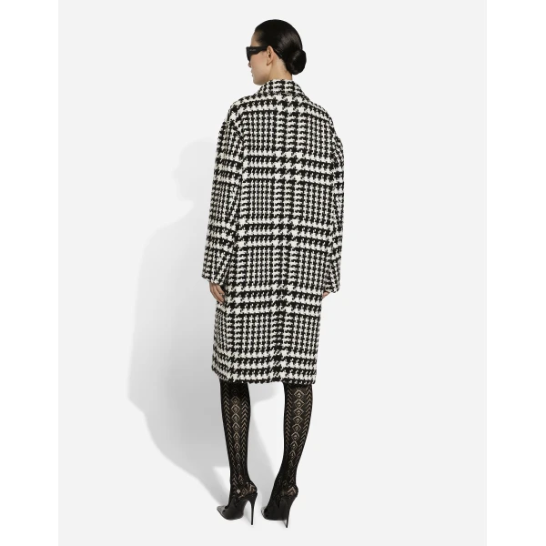 Dolce & Gabbana Oversize houndstooth coat, view 3