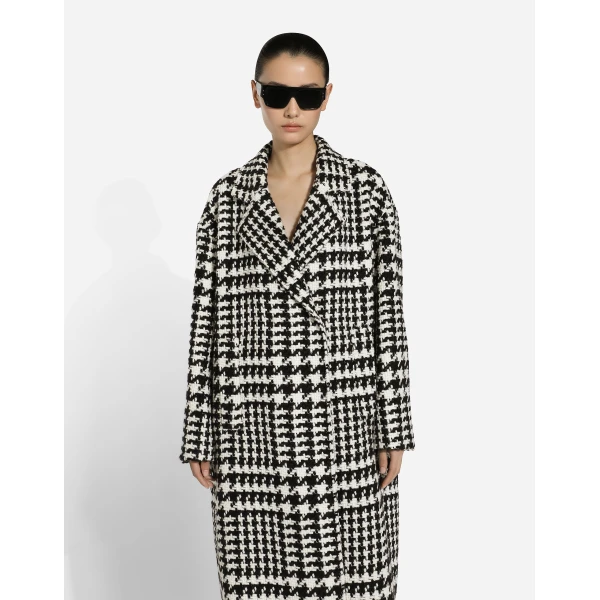 Dolce & Gabbana Oversize houndstooth coat, view 4